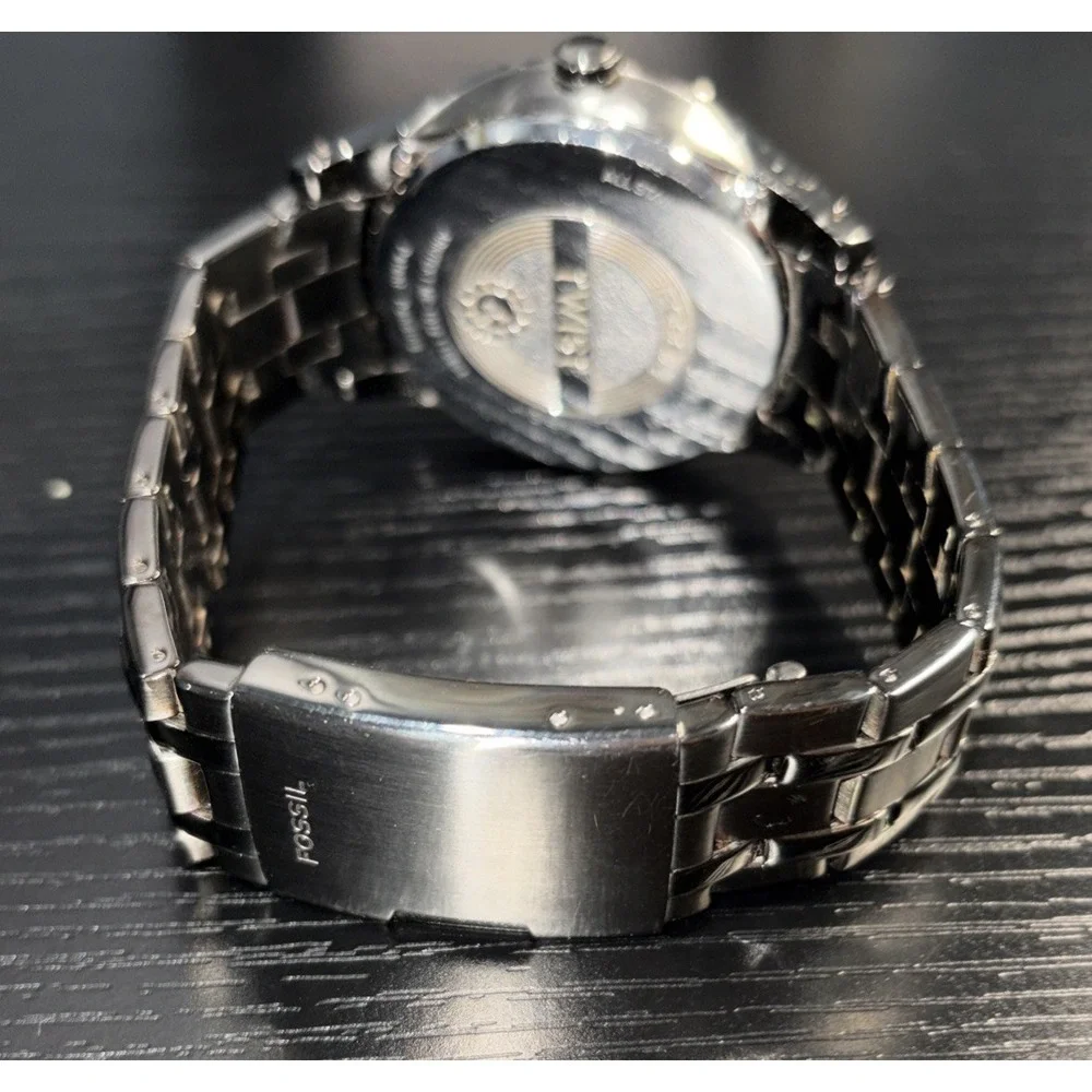 Fossil Twist ME-1012 Men's Hybrid Automatic Watch Gunmetal Gray- Excellent
